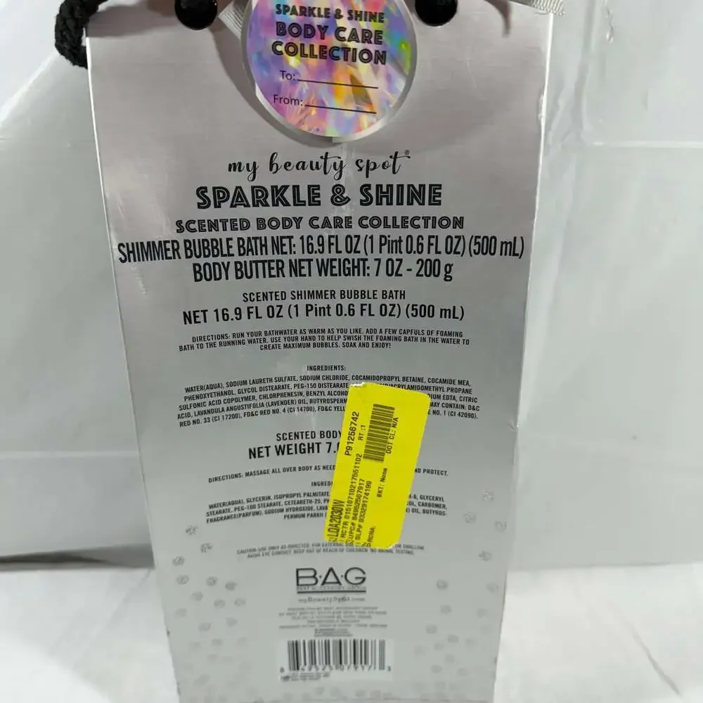 My Beauty Spot Body Care Sparkle & Shine Scented Body Butter Shimmer Bubble Bath